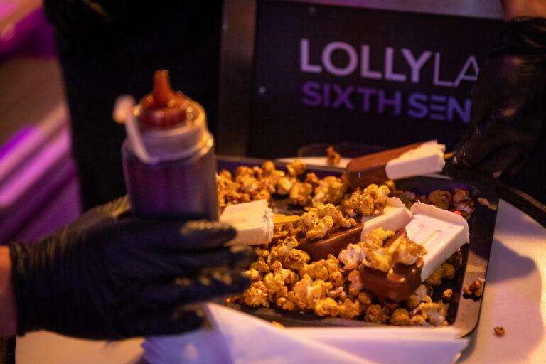 The Lolly Lab flash frozen artisan ice cream lollies with edible branding