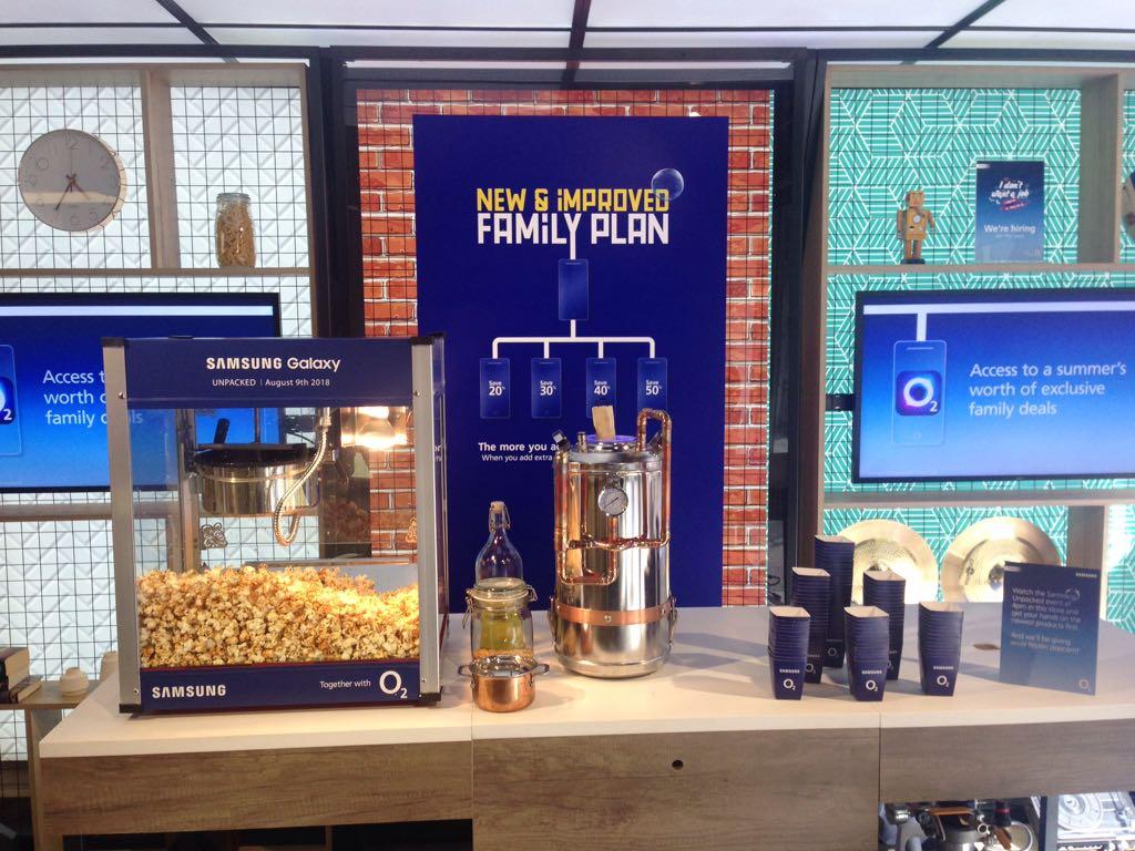 Liquid nitrogen dragon breath popcorn at a corporate brand activation