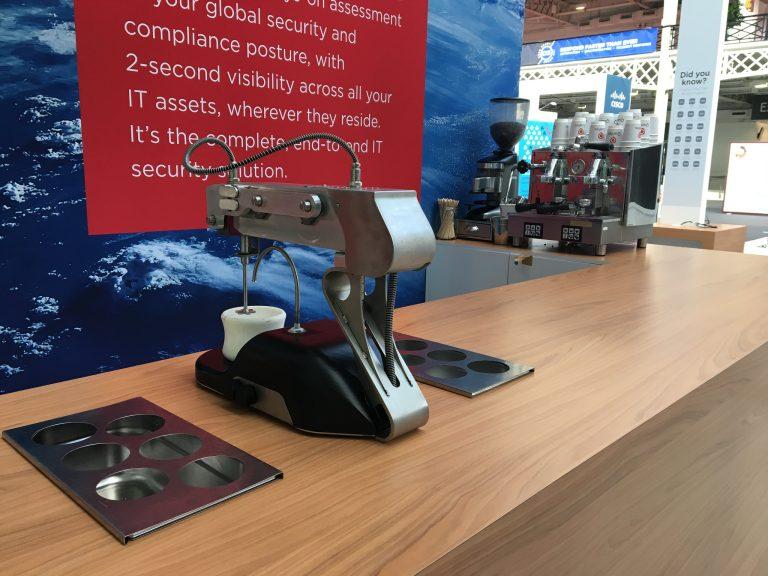 Patented bespoke liquid nitrogen ice cream machine engineered by Bradley Smith