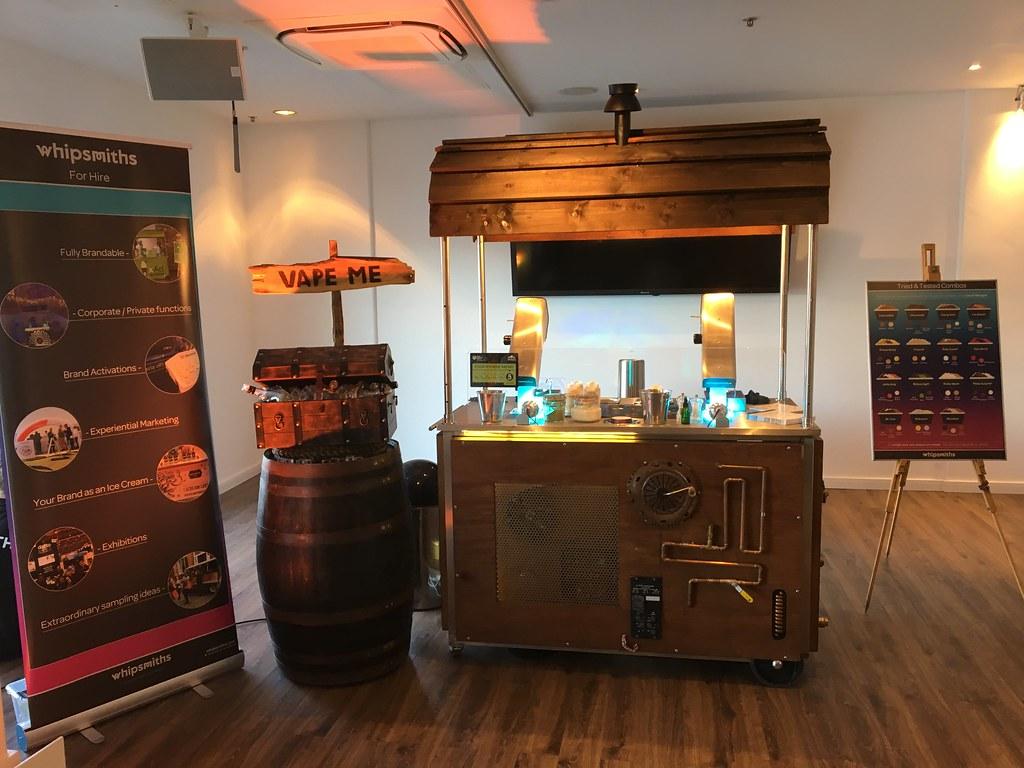Rustic Wooden Themed Ice Cream Cart Hire